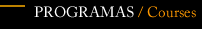 Programas/Courses